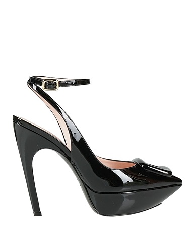 ROGER VIVIER Court Black Leather