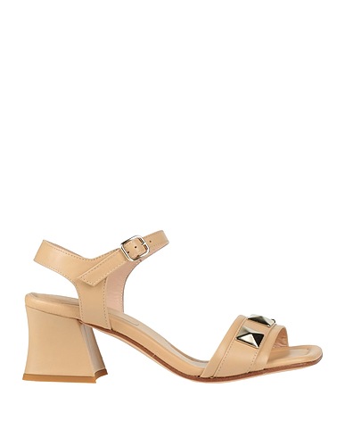 FLEURY Sandals Beige Leather