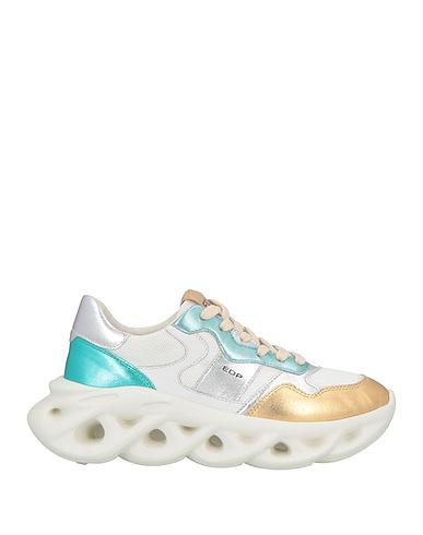 ED PARRISH Sneakers White Leather, Other Fibres