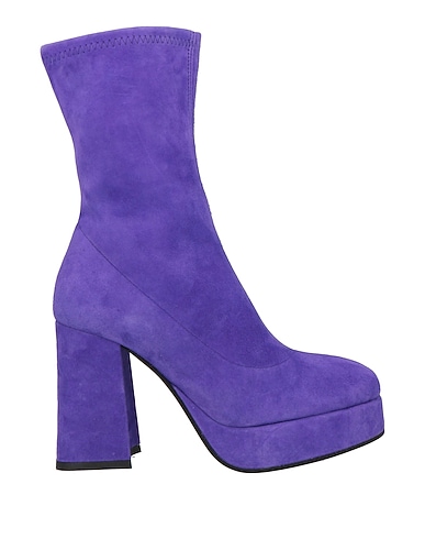 BALDININI Ankle boot Purple Leather