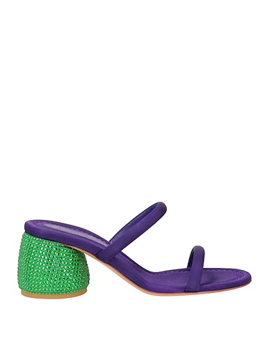 GIANVITO ROSSI Sandali Viola Fibre tessili