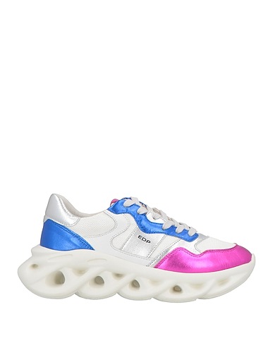 ED PARRISH Sneakers White Leather, Other Fibres