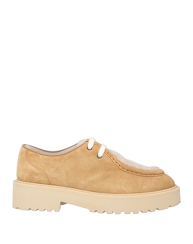 DOUCAL'S Laced shoes Beige Leather