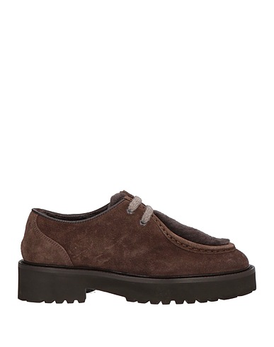 DOUCAL'S Laced shoes Dark brown Leather