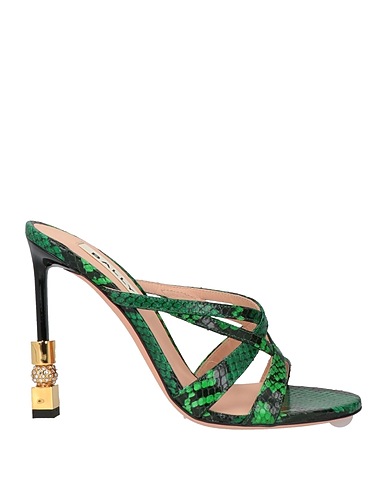 BALLY Sandals Green Goat skin