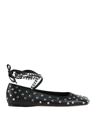 AMINA MUADDI Ballet flats Black Leather