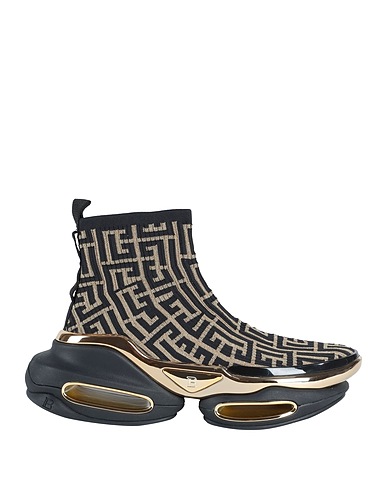 BALMAIN Sneakers Gold 80% Polyester, 20% Elastane