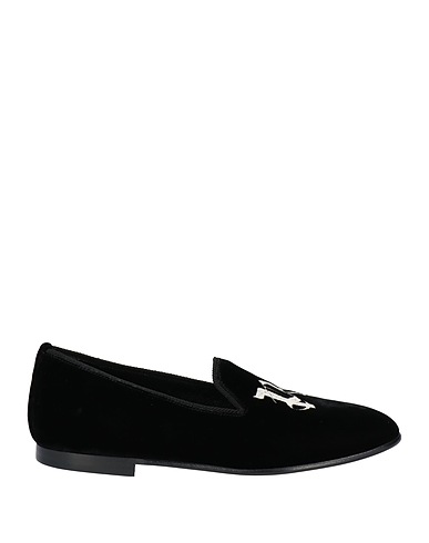 PALM ANGELS Loafers Black Textile fibers