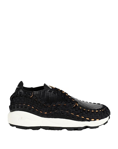 NIKE Sneakers Black Leather, Textile fibres