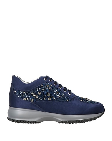 HOGAN Sneakers Blu navy Fibre tessili, Pelle