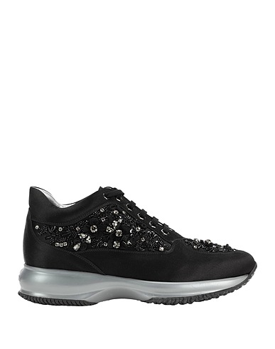 HOGAN Sneakers Nero Fibre tessili, Pelle