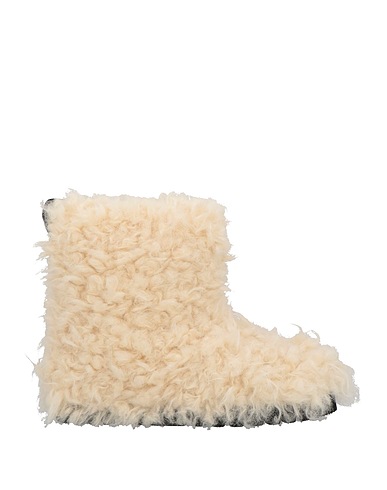 MAJE Ankle boot Ivory Textile fibers