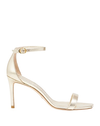 STUART WEITZMAN Sandals Platinum Leather