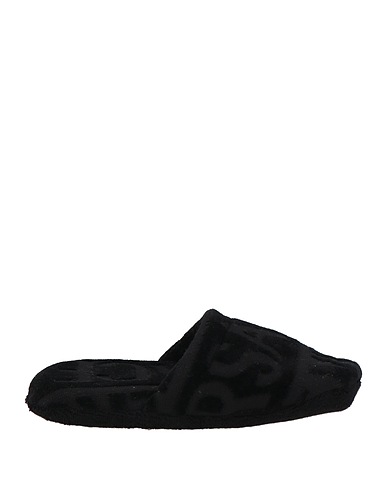 VERSACE Slides and slippers Black 100% Cotton