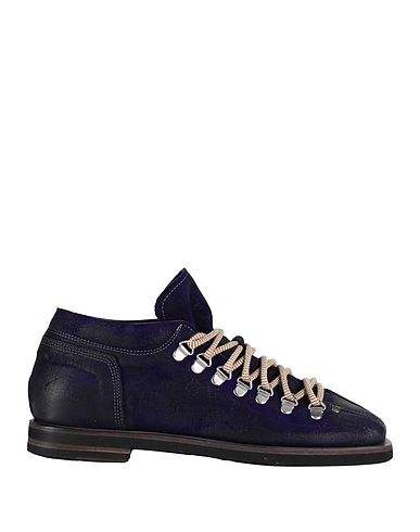 PREVENTI Laced shoes Dark purple Leather