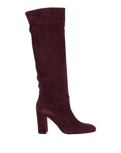 LOLA CRUZ Boots Dark purple Leather