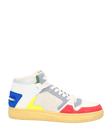 PHILIPPE MODEL Sneakers White Leather, Textile fibers