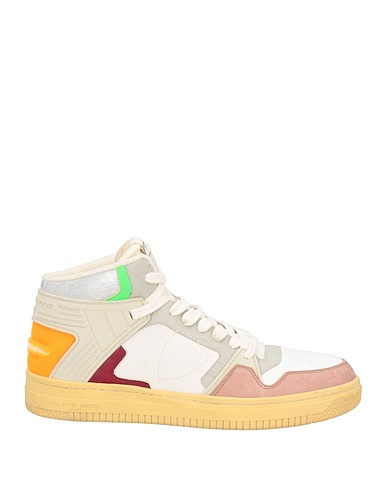 PHILIPPE MODEL Sneakers Bianco Pelle, Fibre tessili