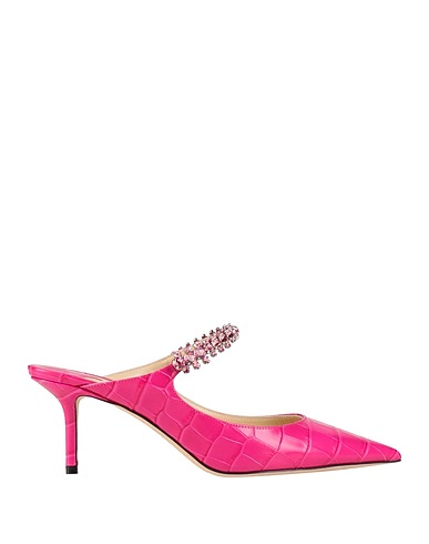 JIMMY CHOO Mules and clogs Fuchsia Leather