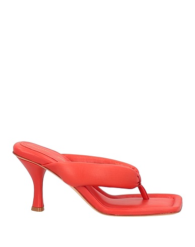 LIVIANA CONTI Flip flops Tomato red Leather