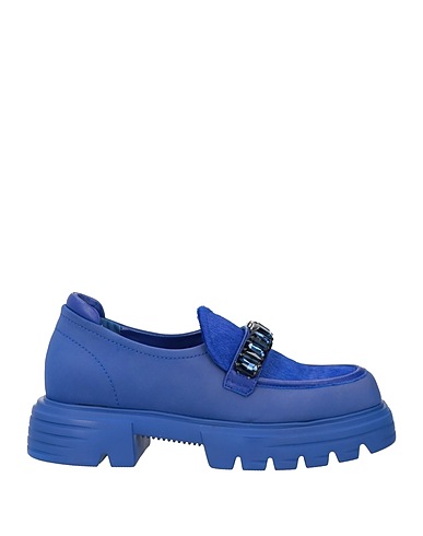 JEANNOT Mocassino Blu china Pelle, Fibre tessili