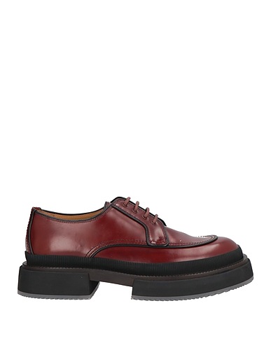 GIORGIO ARMANI Laced shoes Chocolate brown Leather