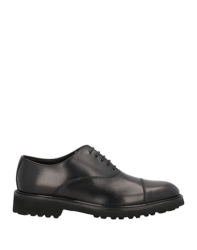BALDININI Laced shoes Black Calfskin