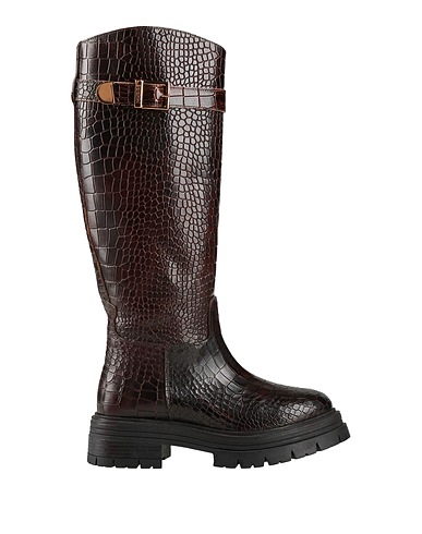 BALDININI Boots Dark brown Leather