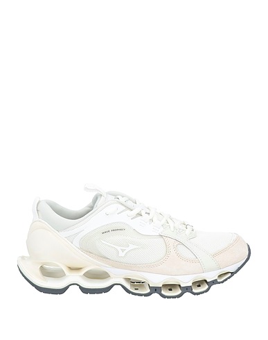 MIZUNO Sneakers Off white Textile fibers, Leather
