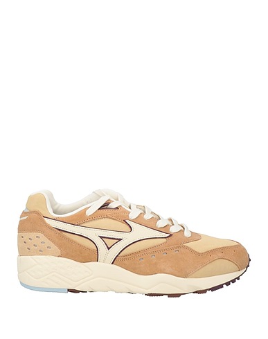 MIZUNO Sneakers Sand Ovine leather, Textile fibres