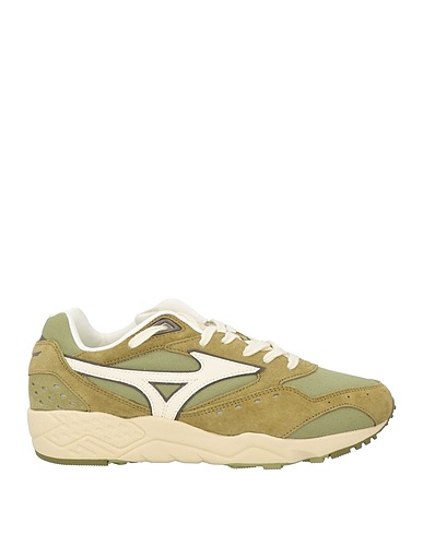 MIZUNO Sneakers Khaki Ovine leather, Textile fibres