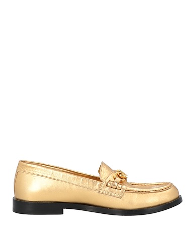 VALENTINO GARAVANI Loafers Gold Leather
