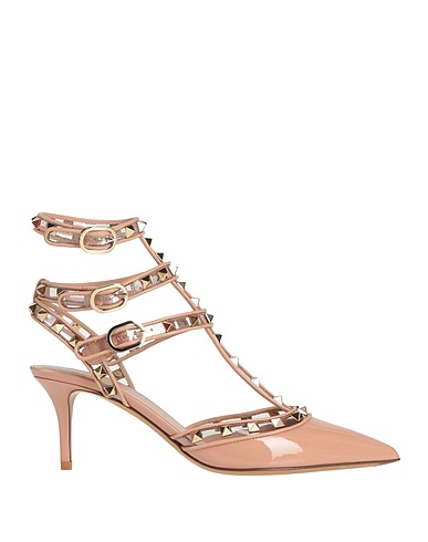 VALENTINO GARAVANI Pump Antique rose Leather, Plastic