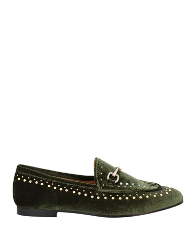GIO+ Loafers Dark green Textile fibres