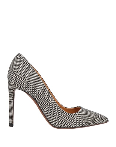 RALPH LAUREN COLLECTION Pump Black Textile fibers, Calfskin