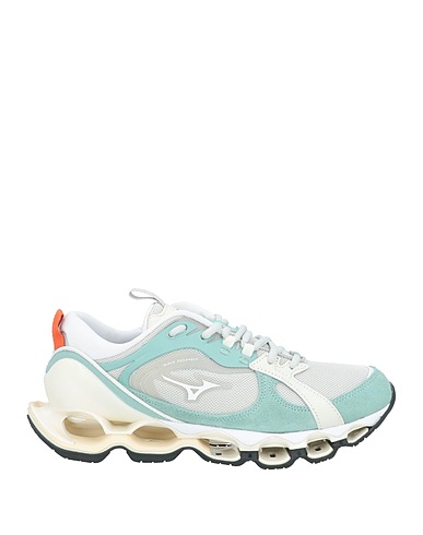 MIZUNO Sneakers Turquoise Leather, Textile fibers