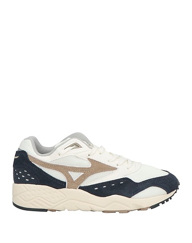 MIZUNO Sneakers White Leather, Textile fibres