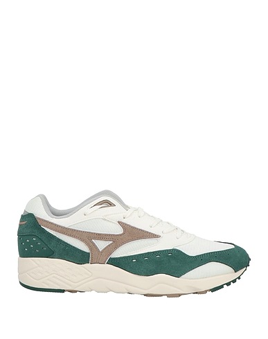 MIZUNO Sneakers Green Leather, Textile fibres