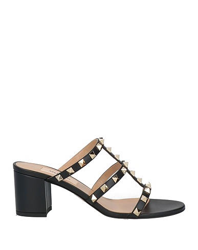 VALENTINO GARAVANI Sandals Black Leather