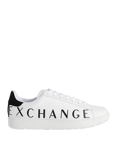 ARMANI EXCHANGE Sneakers White Textile fibres, Leather