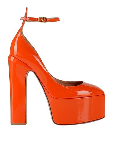 VALENTINO GARAVANI Court Orange Leather