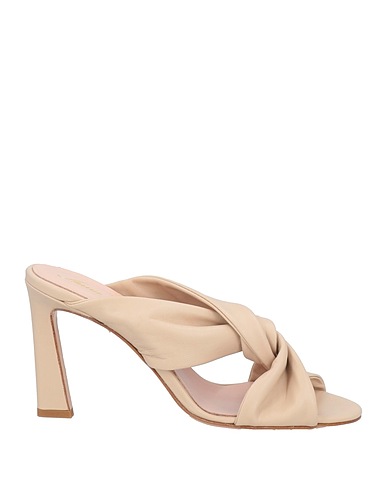ANNA F. Sandals Beige Leather