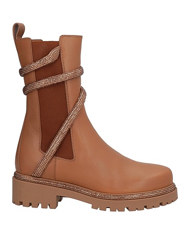 RENE' CAOVILLA Ankle boot Camel Calfskin
