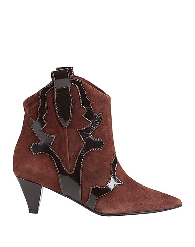 MARC ELLIS Ankle boot Dark brown Leather