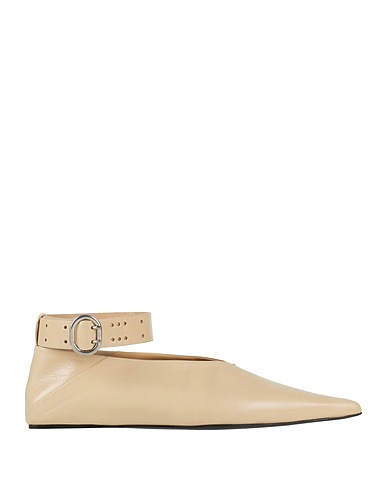 JIL SANDER Ballet flats Beige Leather