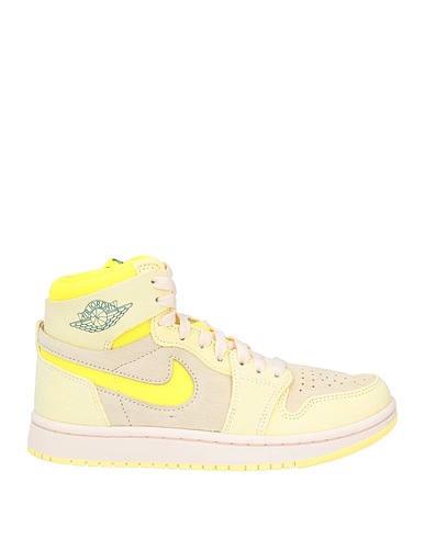 NIKE Sneakers Amarillo pastel Cuero, Fibras textiles