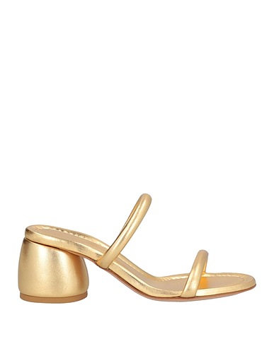 GIANVITO ROSSI Sandals Gold Leather