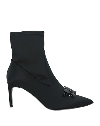 RENE' CAOVILLA Ankle boot Black Textile fibers