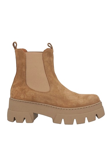 ENNEQUADRO Stiefelette Beige Leder