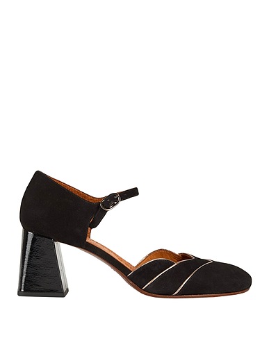 CHIE MIHARA Court Black 100% Leather
